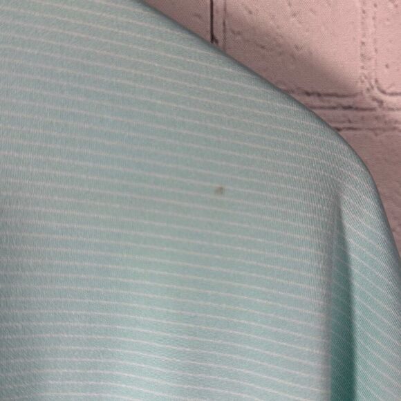 Peter Millar Summer Comfort Green Neon Stripe Polo size XL - Picture 6 of 9